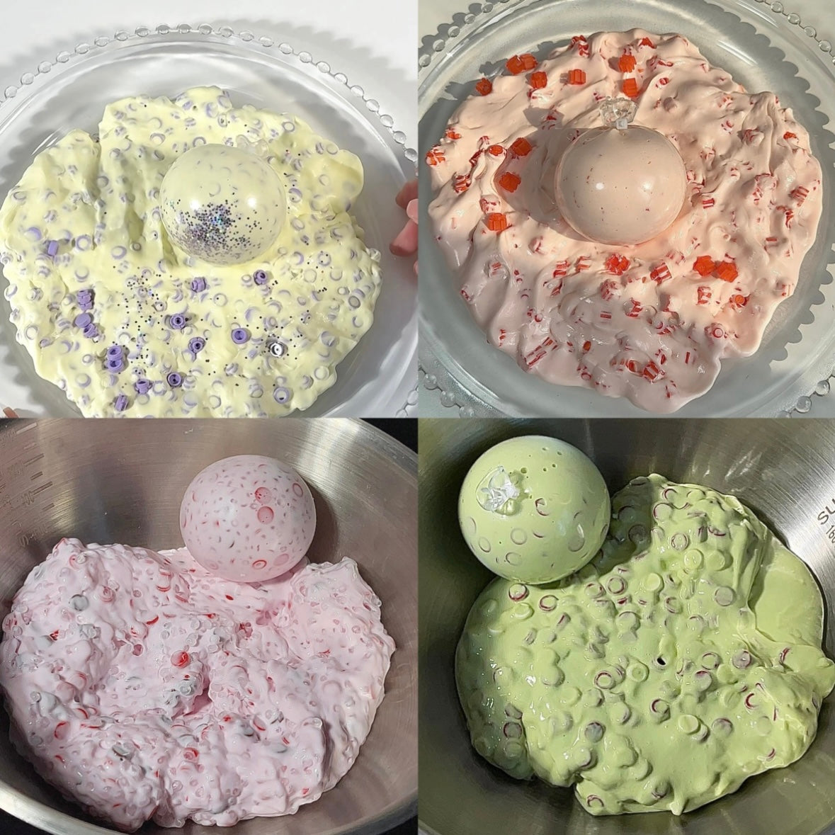 Cream & Building Block Handmade Stress Balls