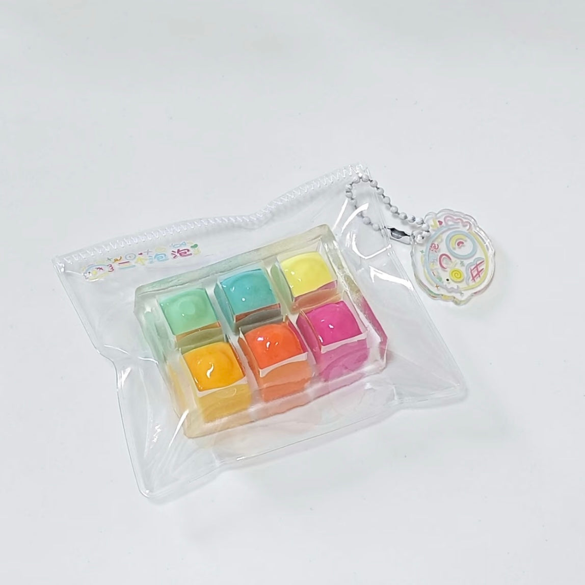 6 Colors Handmade Transparent Palette Taba Squishy Toy