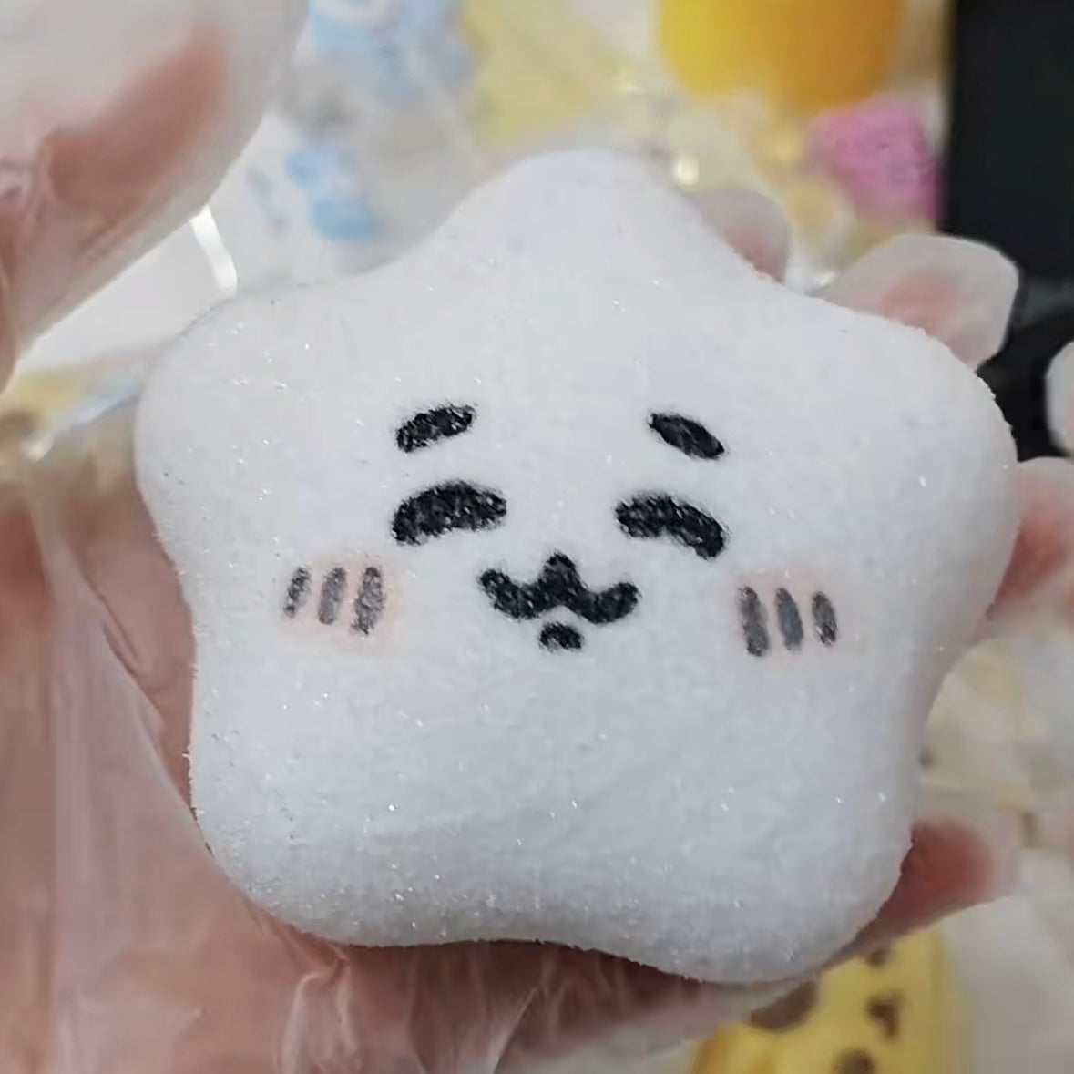 Handmade Smiley Star Taba Squishy Toy