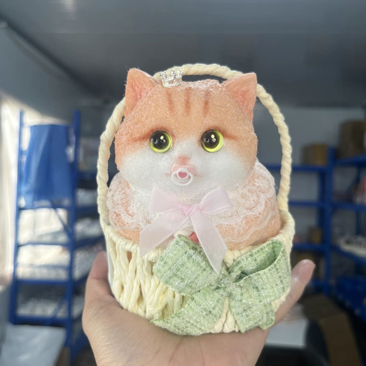 500g Handmade Silicone Kitty Cats Taba Squishy Toy with Bag