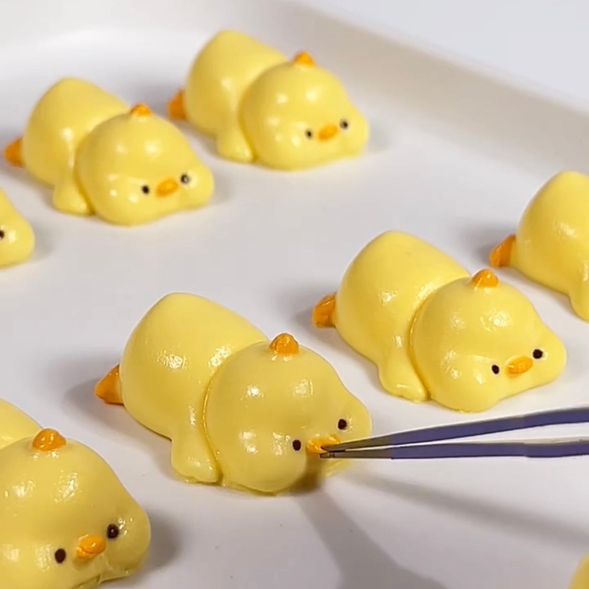 4pcs Mini Size Duck Taba Squishy Toy