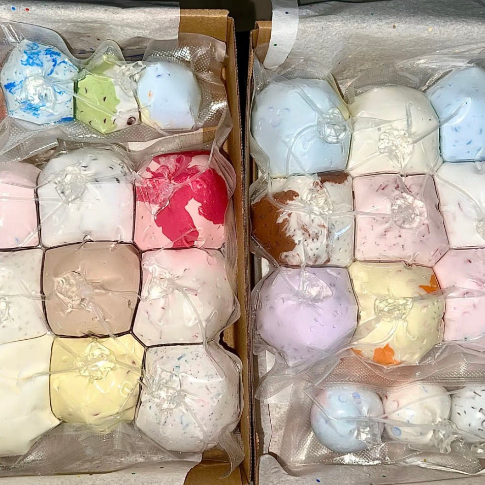 10pcs 4cm Mini Handmade Stress Balls - Random Color
