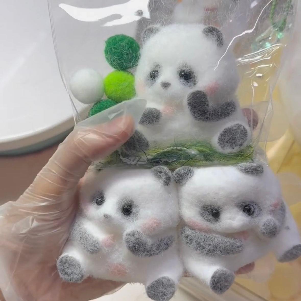 Handmade Panda Taba Squishy Toy
