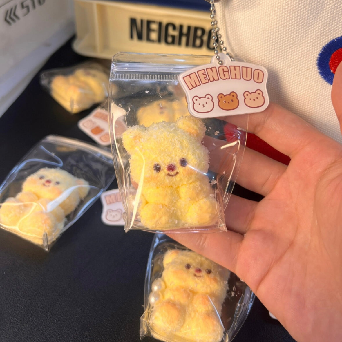 Handmade Butter Bear Taba Squishy Toy