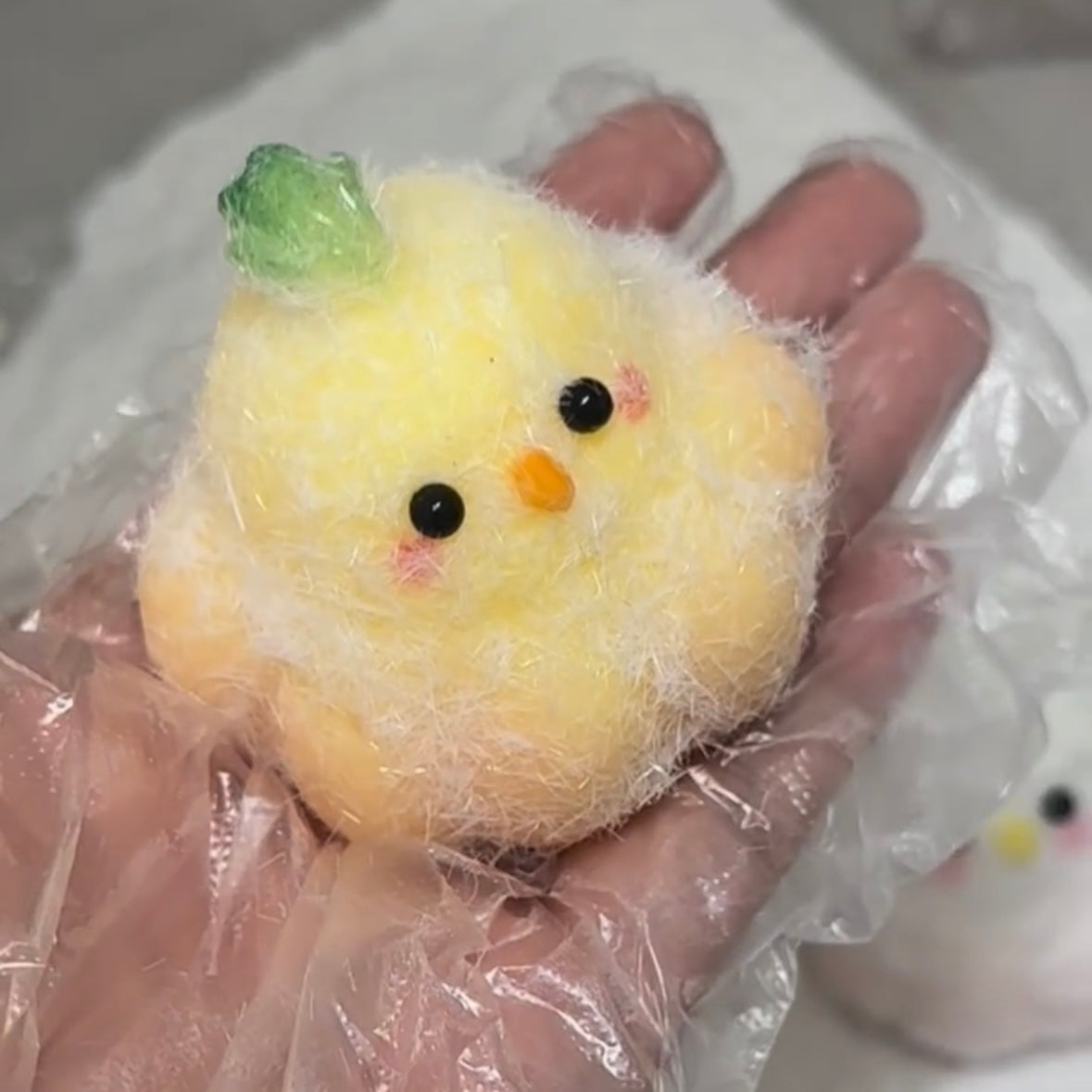 Garlic Chicks Chicken Taba Squishy Toy
