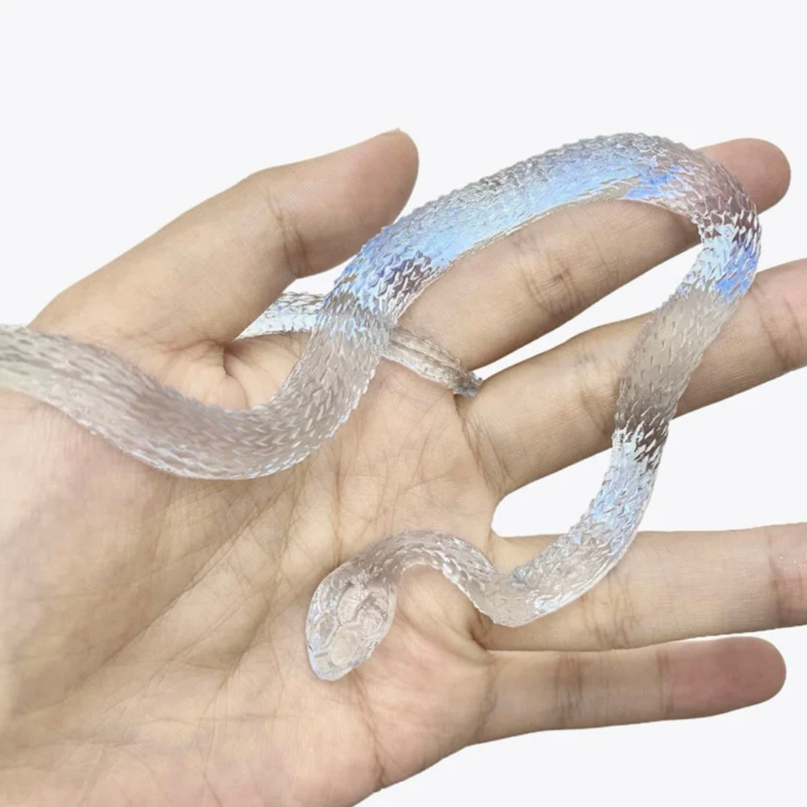 Handmade Transparent Mini Snake Taba Squishy Toy