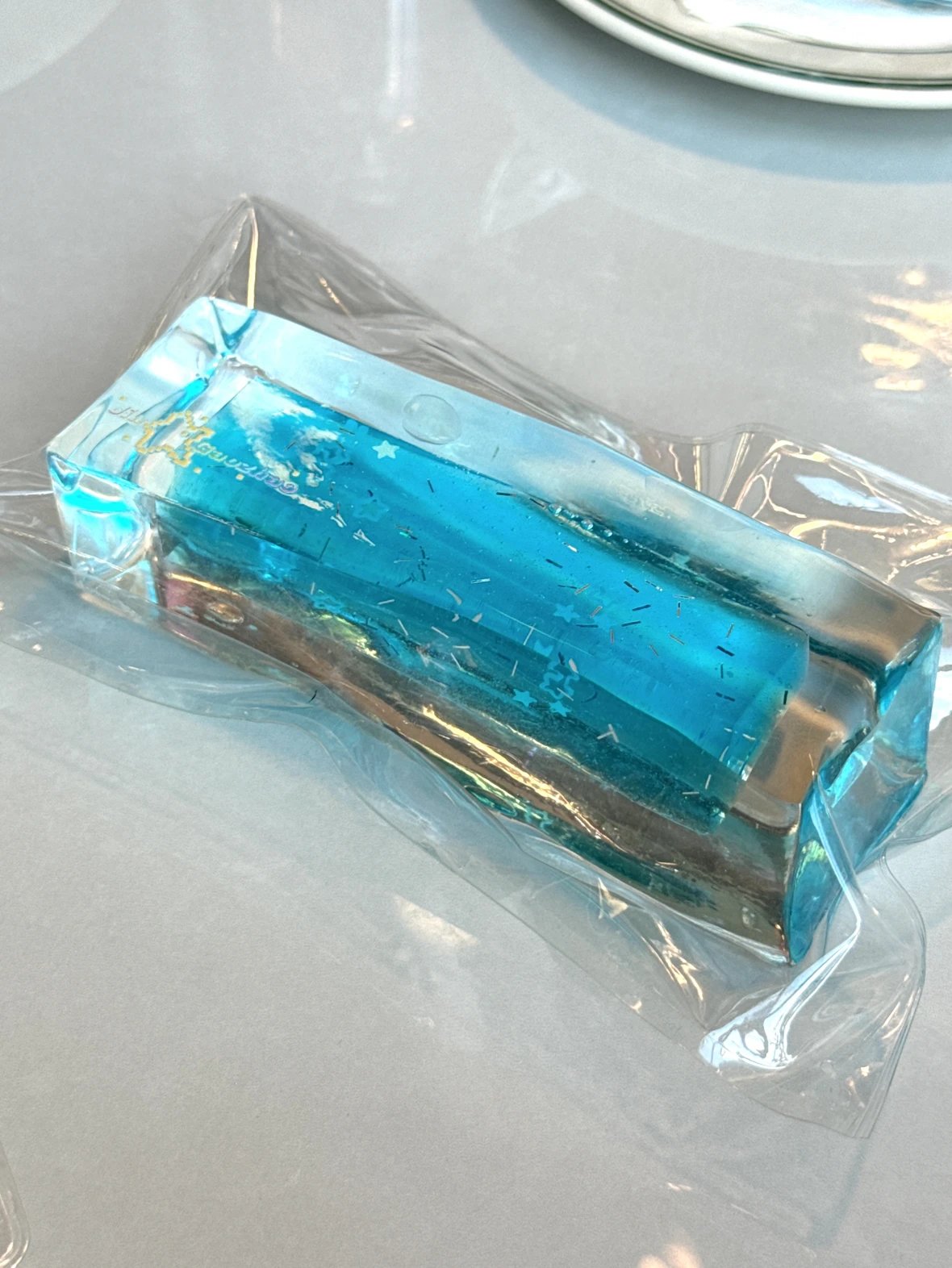 Transparent Handmade Rectangle Ice Cube Taba Squishy Toy