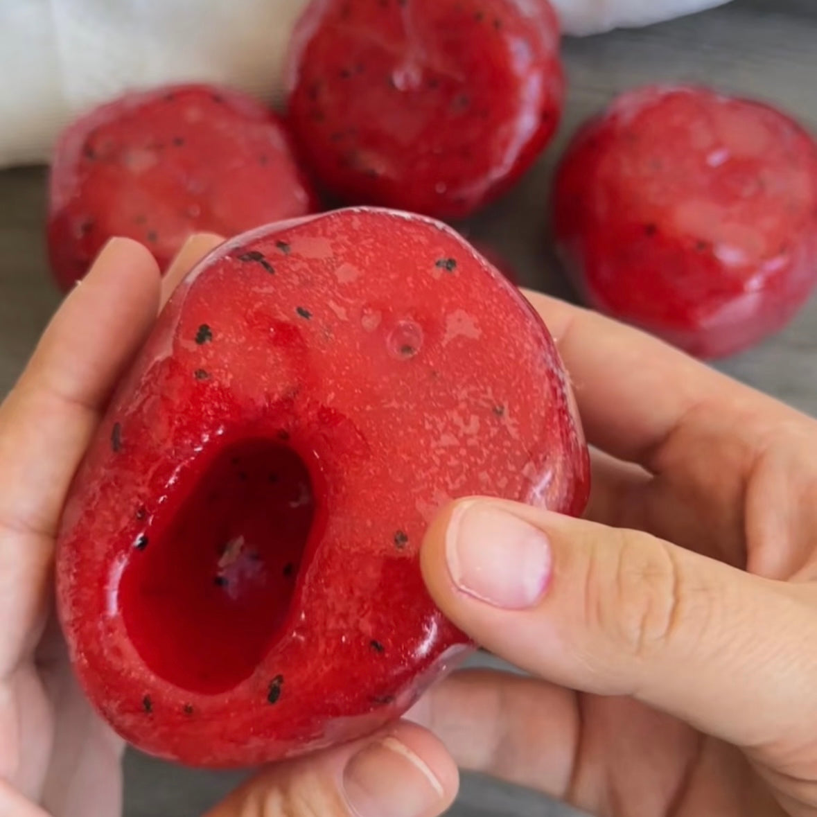 Red Handmade Stress Ball