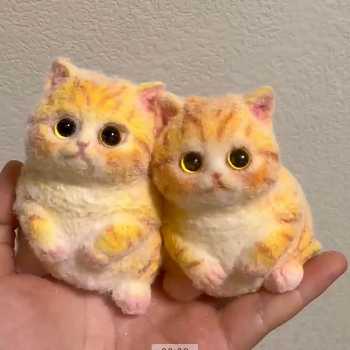 Handmade Orange Cat Taba Squishy Toy