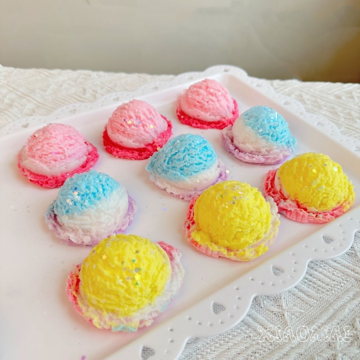Handmade Ice Cream Soft Stress Relief Taba Squishy Toy