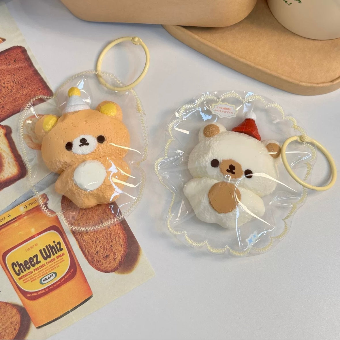Hat Bear Squishy Taba Squishy Toy - Christmas Series