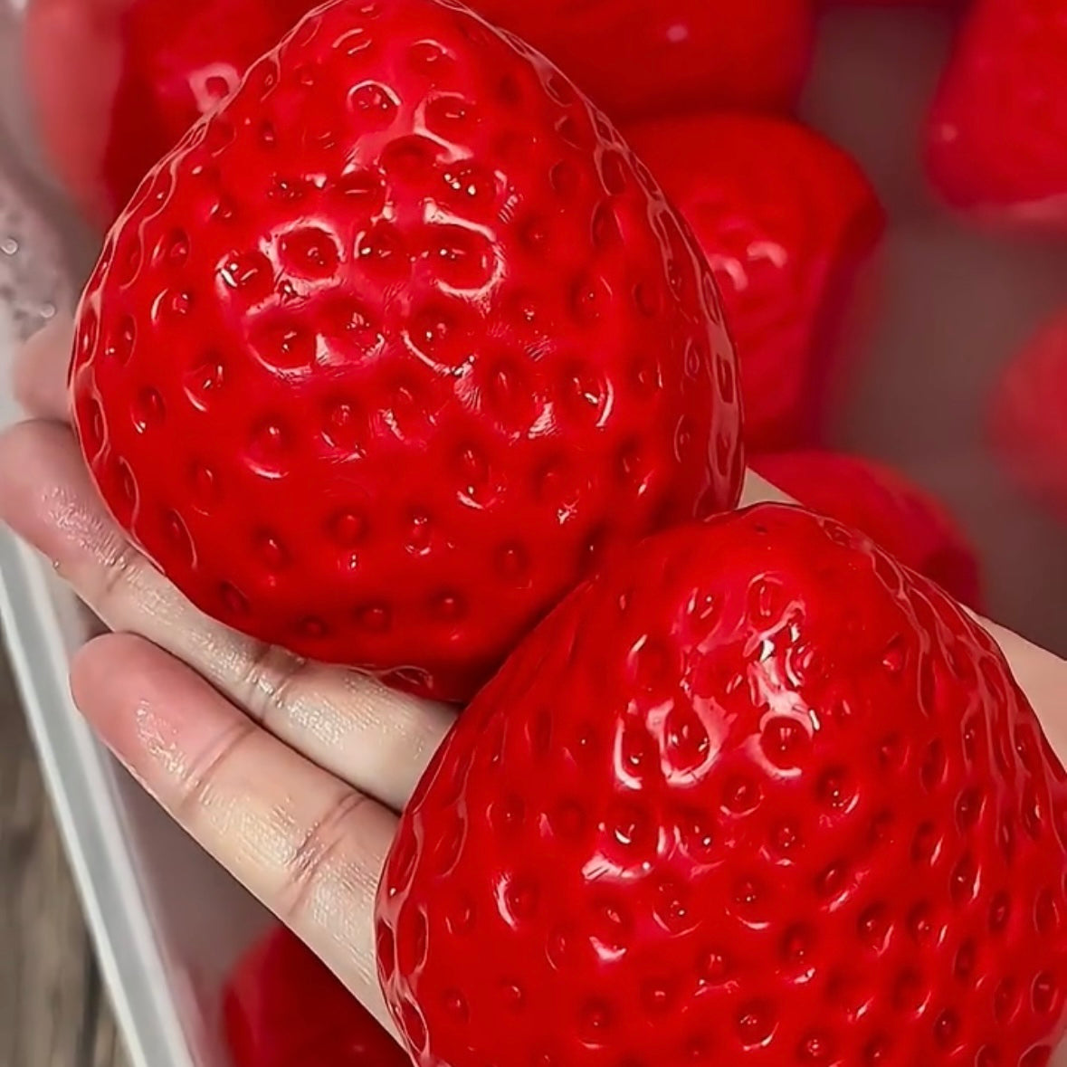 120g Handmade Strawberry Stress Relief Squishy Toy