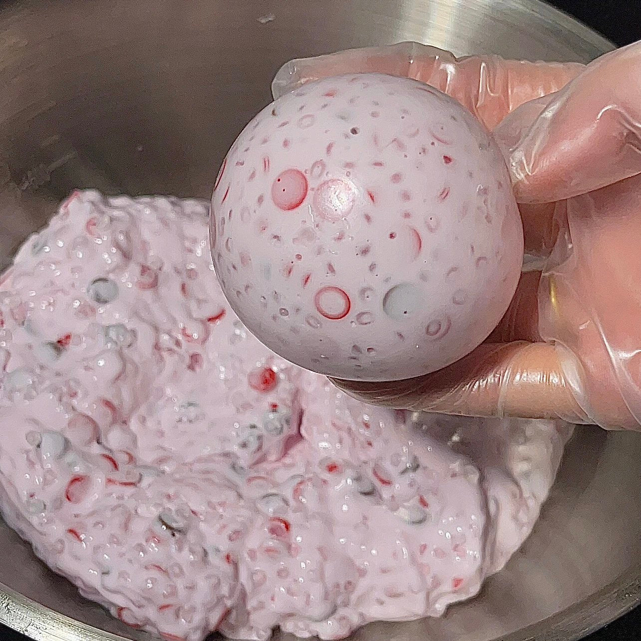 Cream & Building Block Handmade Stress Balls
