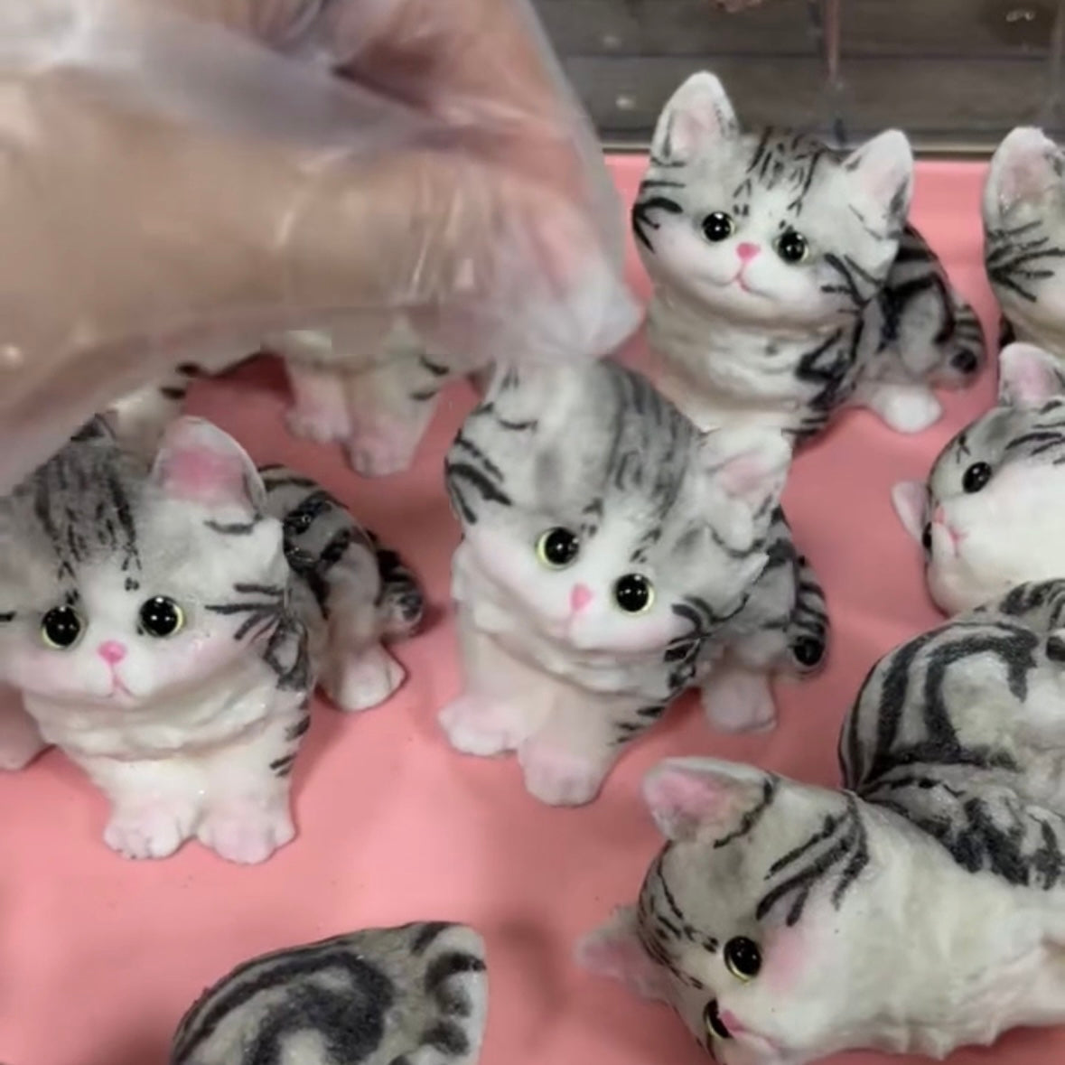 Kitty Cats Taba Squishy Toy with Flocking