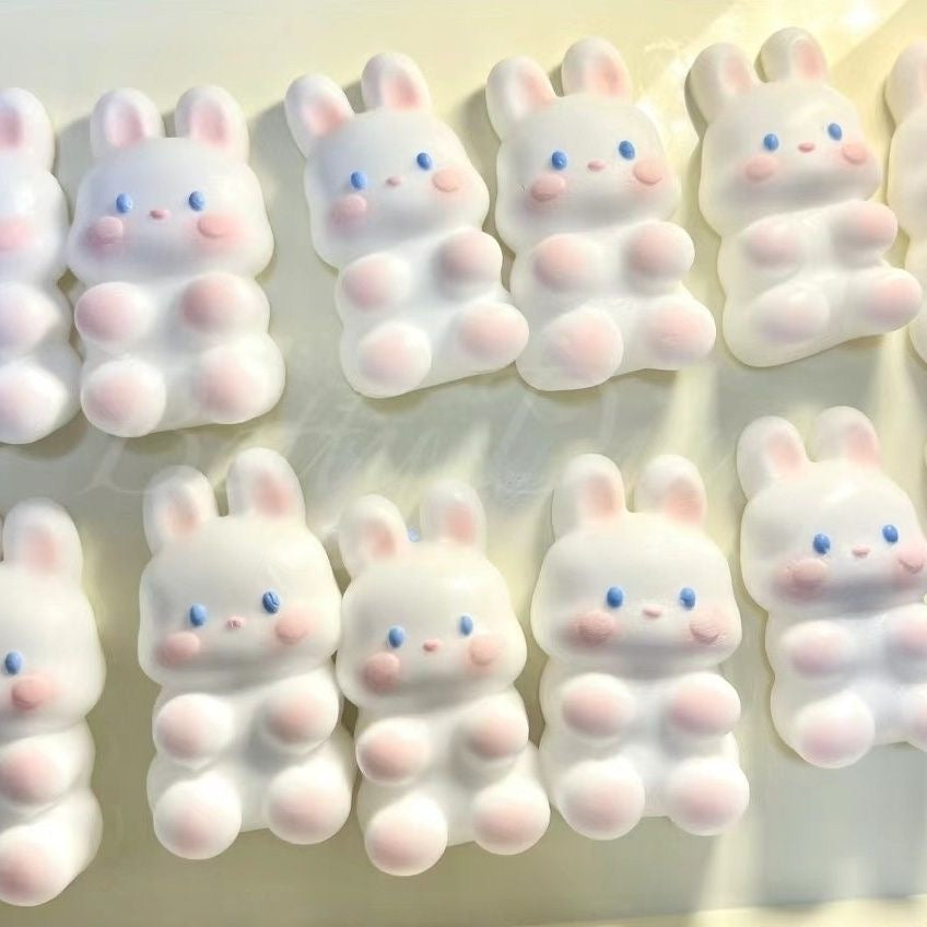 Handmade Silicone Small Rabbit Bunny Relief Squishy Toy
