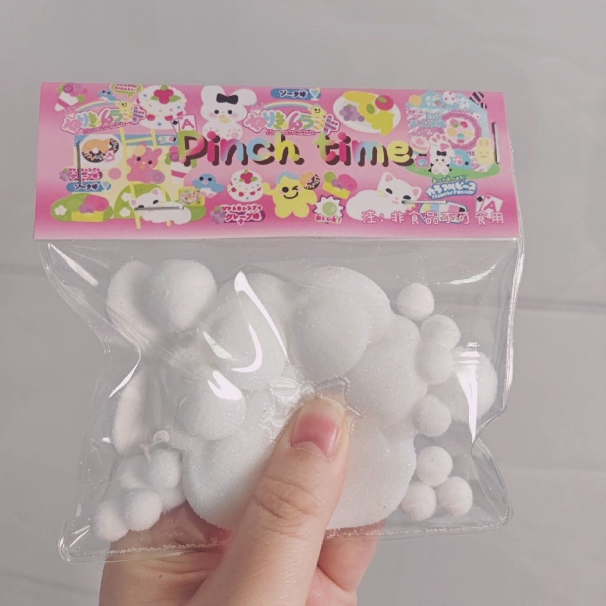Handmade White Squishy Cute Cat’s Paw Taba Squishy Toy