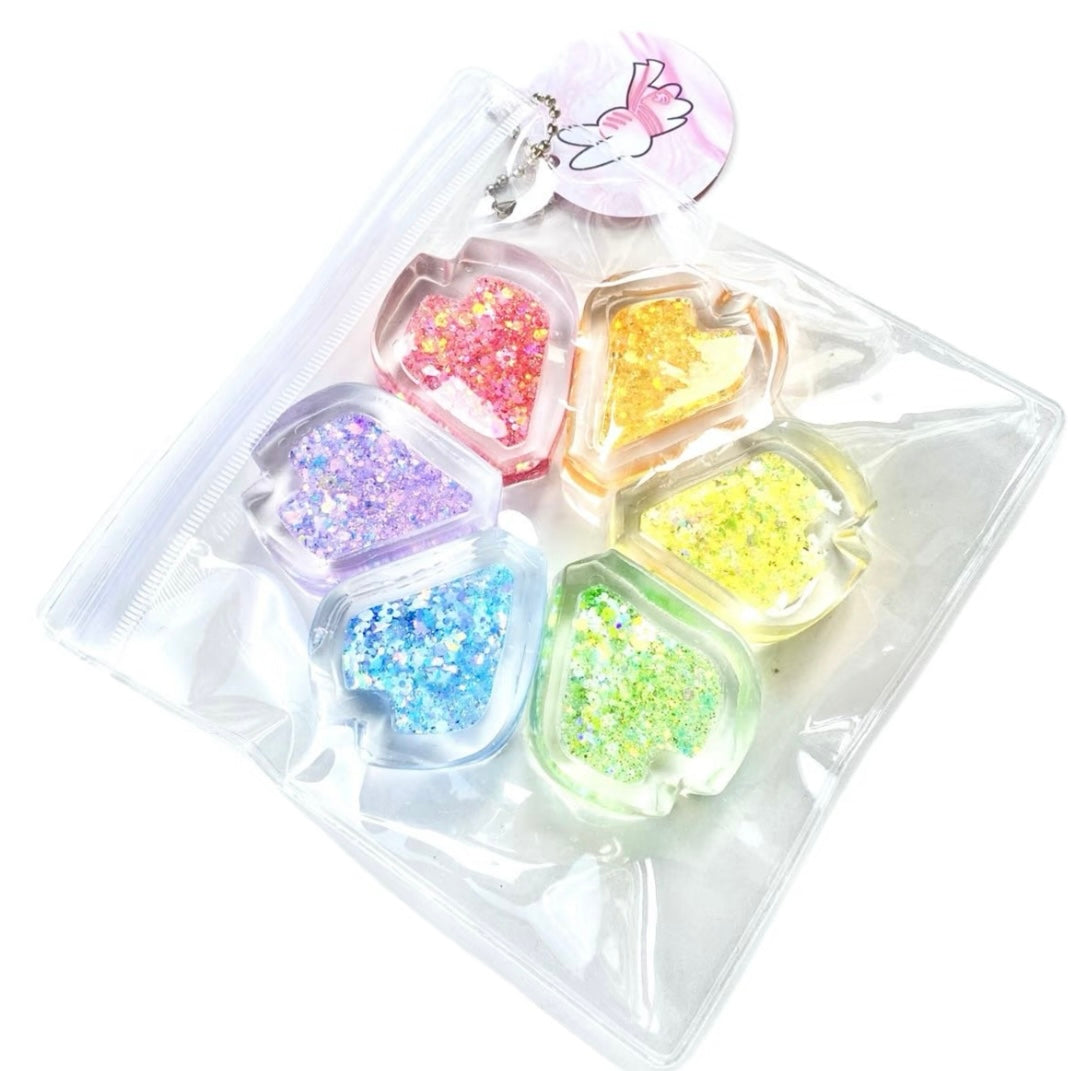 Transparent Seven-color Flower Taba Squishy Toy
