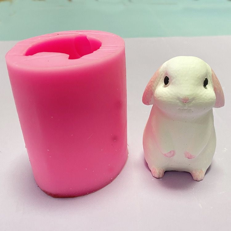 Standing Rabbit Bunny Mold Silicone Squishy Mold