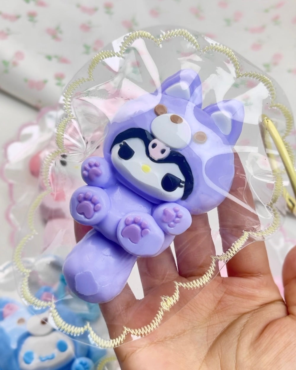 Big Tail Cartoon Suit Kuromi Kitty Squishy Taba Squishy Toy