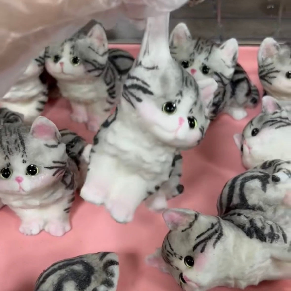 Kitty Cats Taba Squishy Toy with Flocking