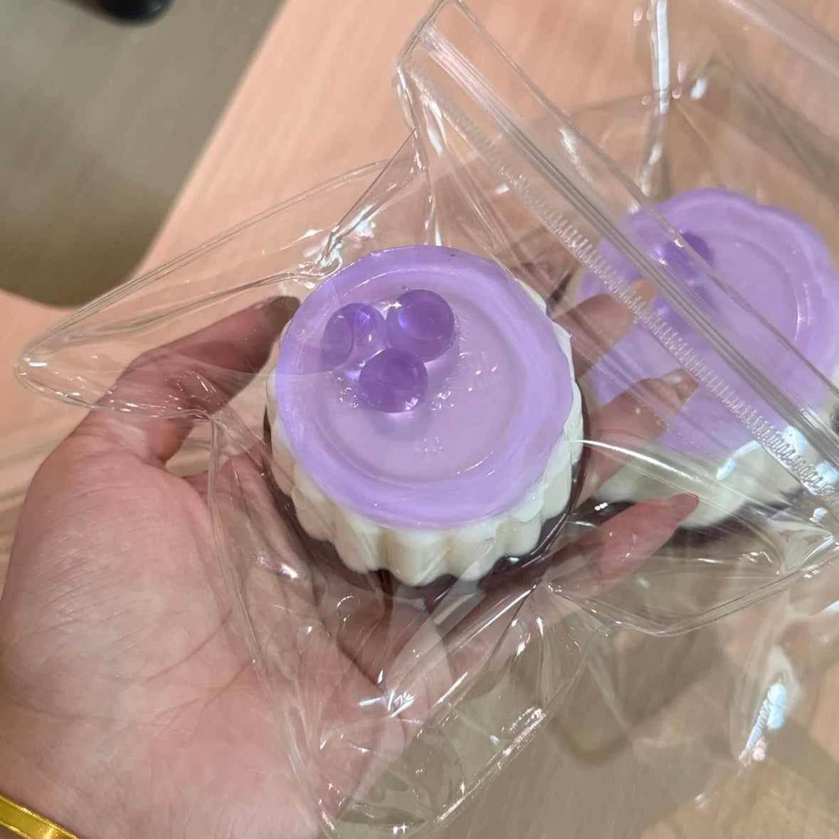 Blue/Purple Blueberry Pudding Taba Squishy Toy