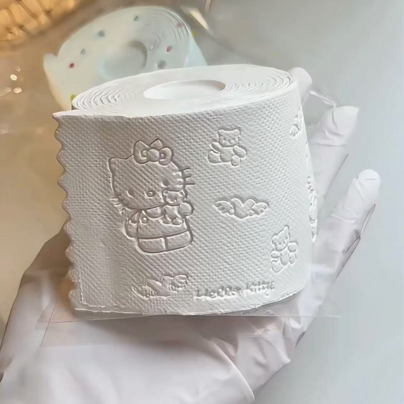 Handmade Silicone Kitty Roll Paper Taba Squishy Toy