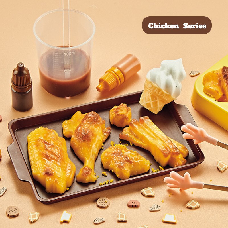 Food Squishy Making Kit for Starter, No Odor, for Squishy Toy Making (50ml Part A + 50ml Part B)
