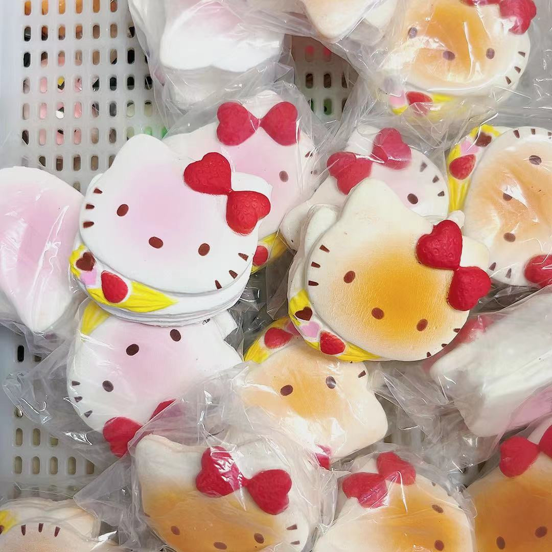 Slow Rising Squishy Kitty Stress Relief Decompression Toy - Random Color