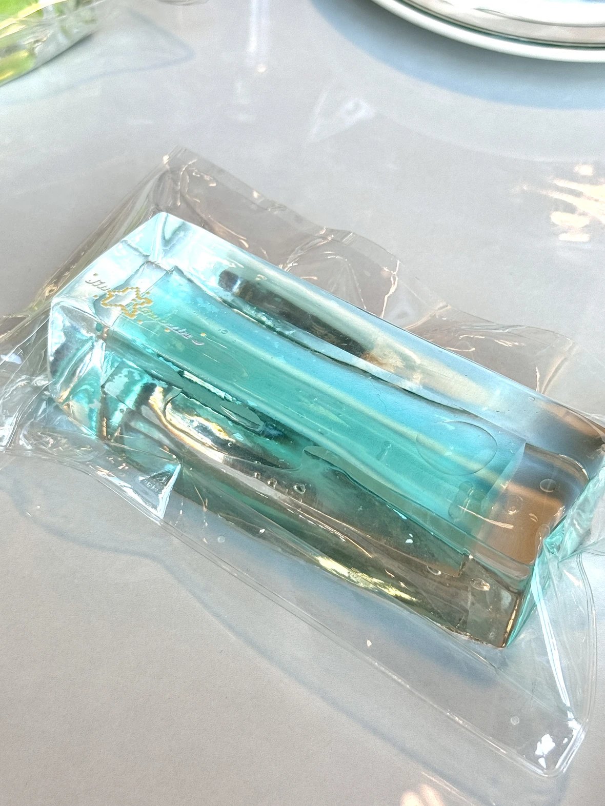 Transparent Handmade Rectangle Ice Cube Taba Squishy Toy