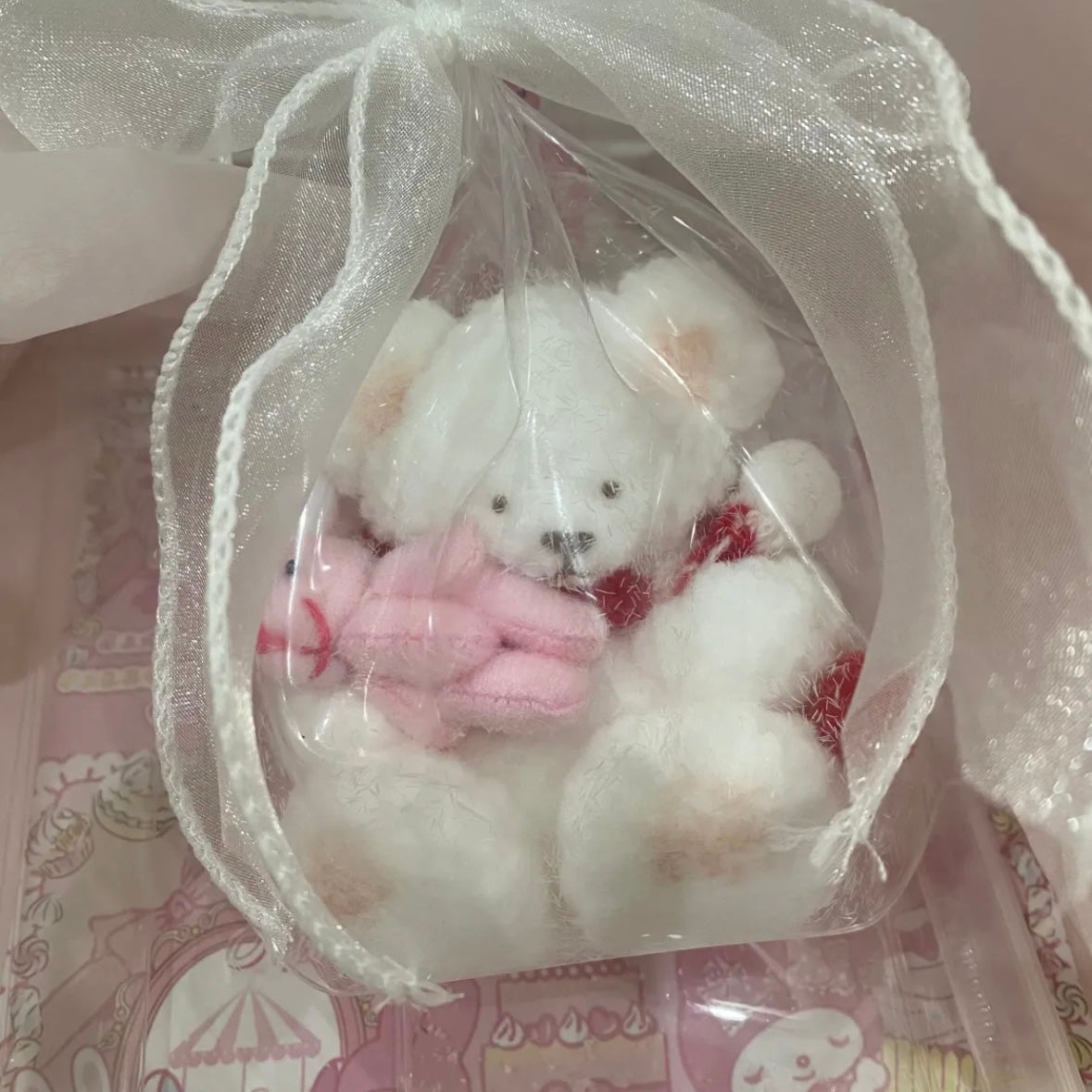 Handmade Teddy Bear Stress Relief Taba Squishy Toy - Christmas Series
