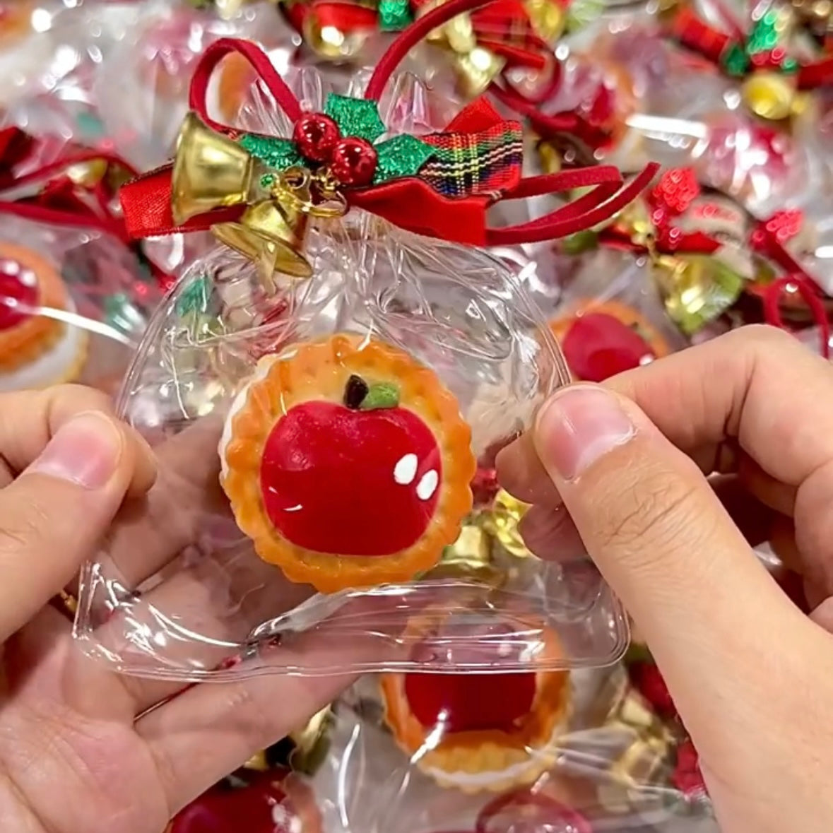Mini Apple Cookies Taba Squishy Toy - Christmas Series