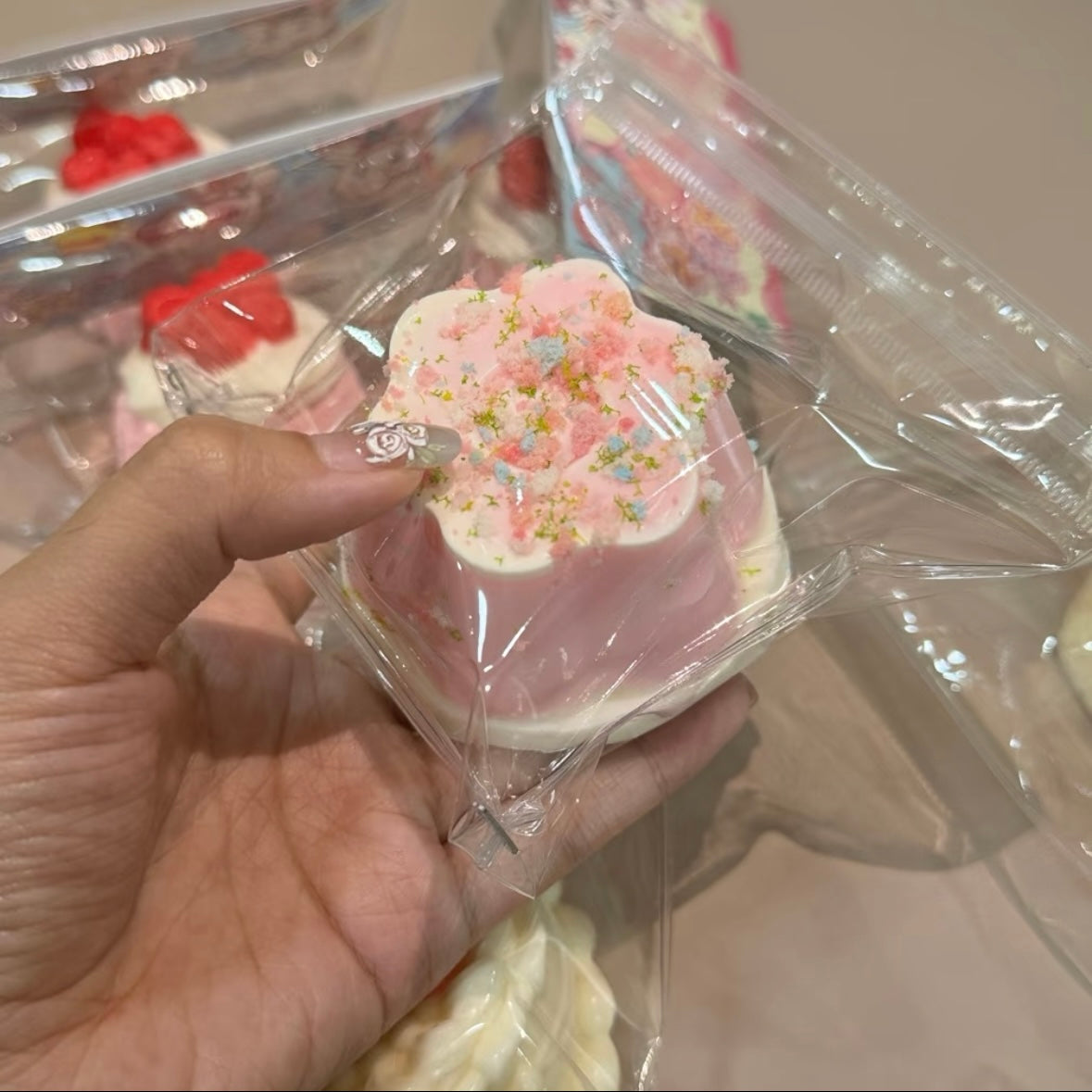 Pink Pudding Taba Squishy Toy