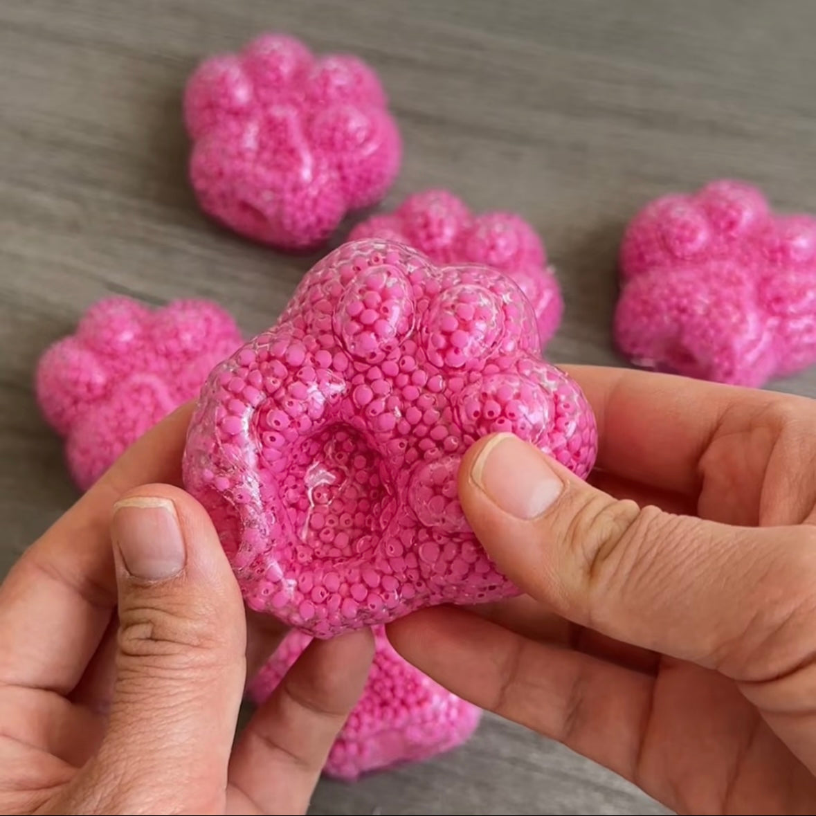 Rose Cat's Paw Handmade Stress Balls