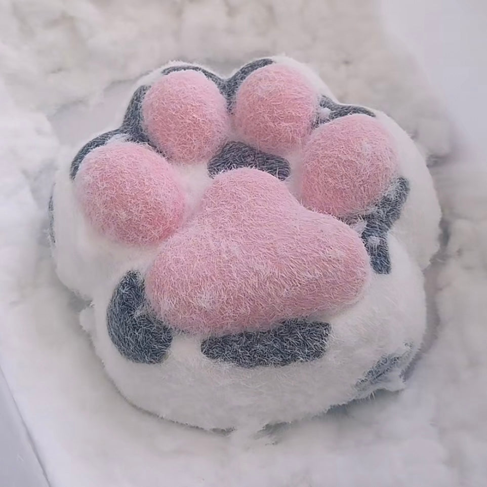 800g Large Handmade Pink Cat’s Paw with Dot Taba Squishy Toy