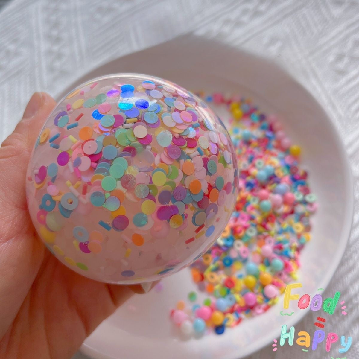 Rainbow Color Handmade Stress Balls