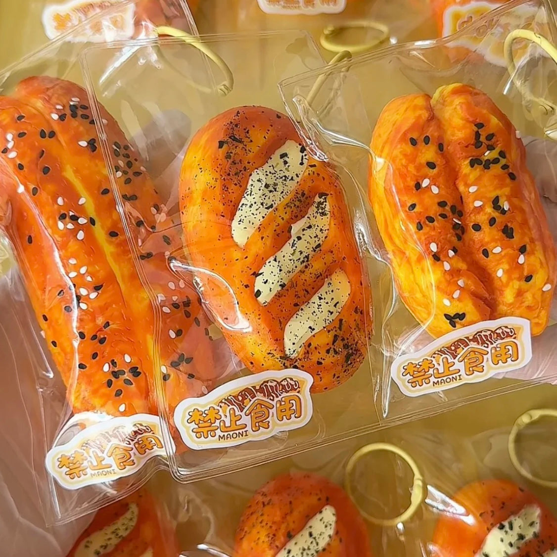 Baguette & Fried Dough Stick Taba Squishy Toy