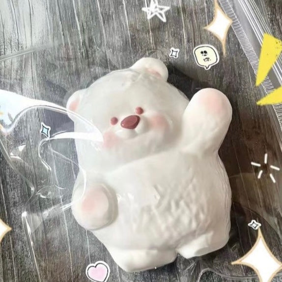 Handmade Cute Beckoning Bear Taba Squishy Toy