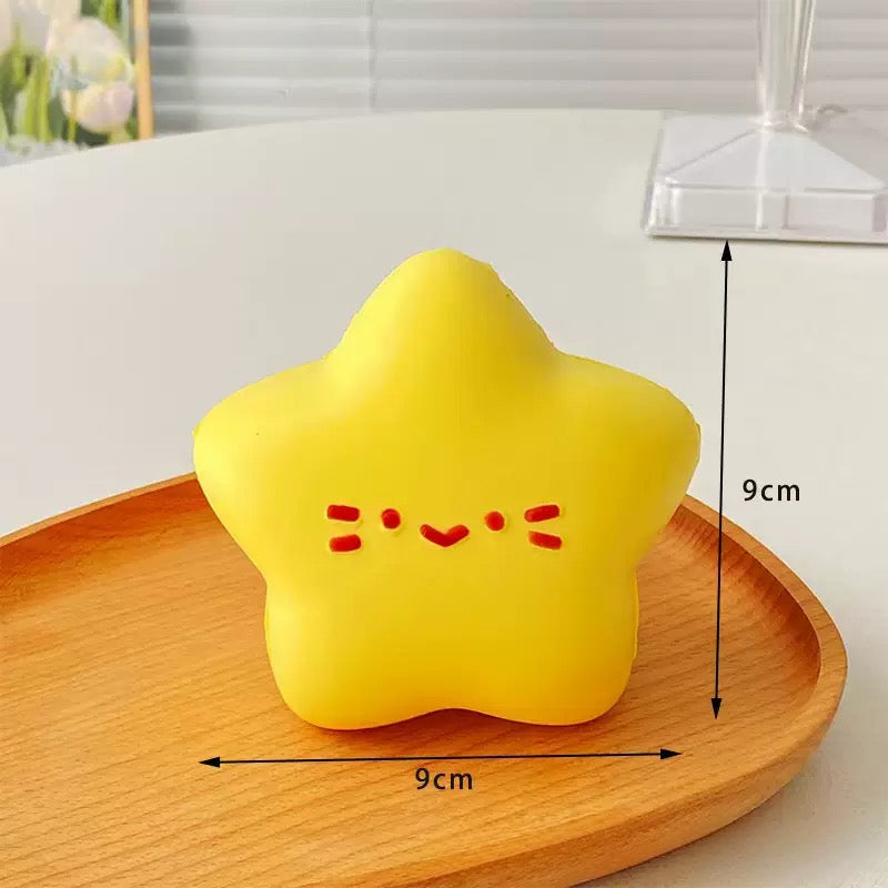 Slow Rising Squishy Yellow Star Stress Relief Decompression Toy