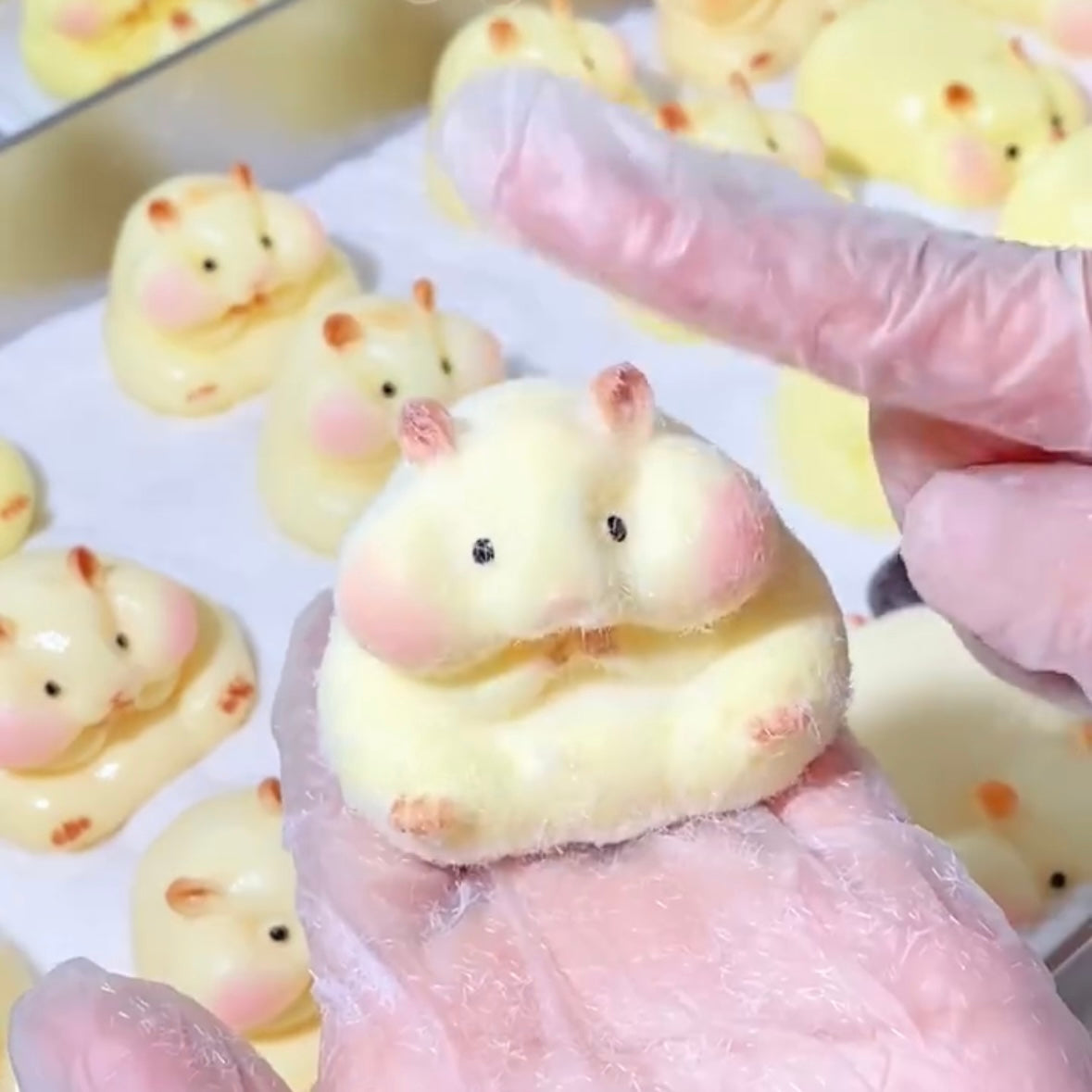 Squishy Hamster Stress Relief Taba Squishy Toy with Flocking