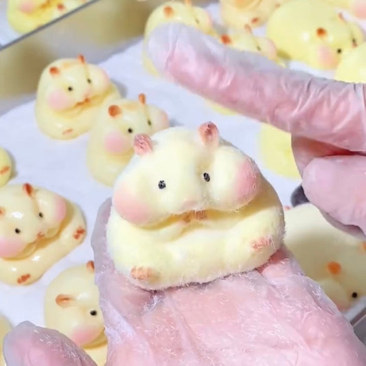 Squishy Hamster Stress Relief Taba Squishy Toy with Flocking