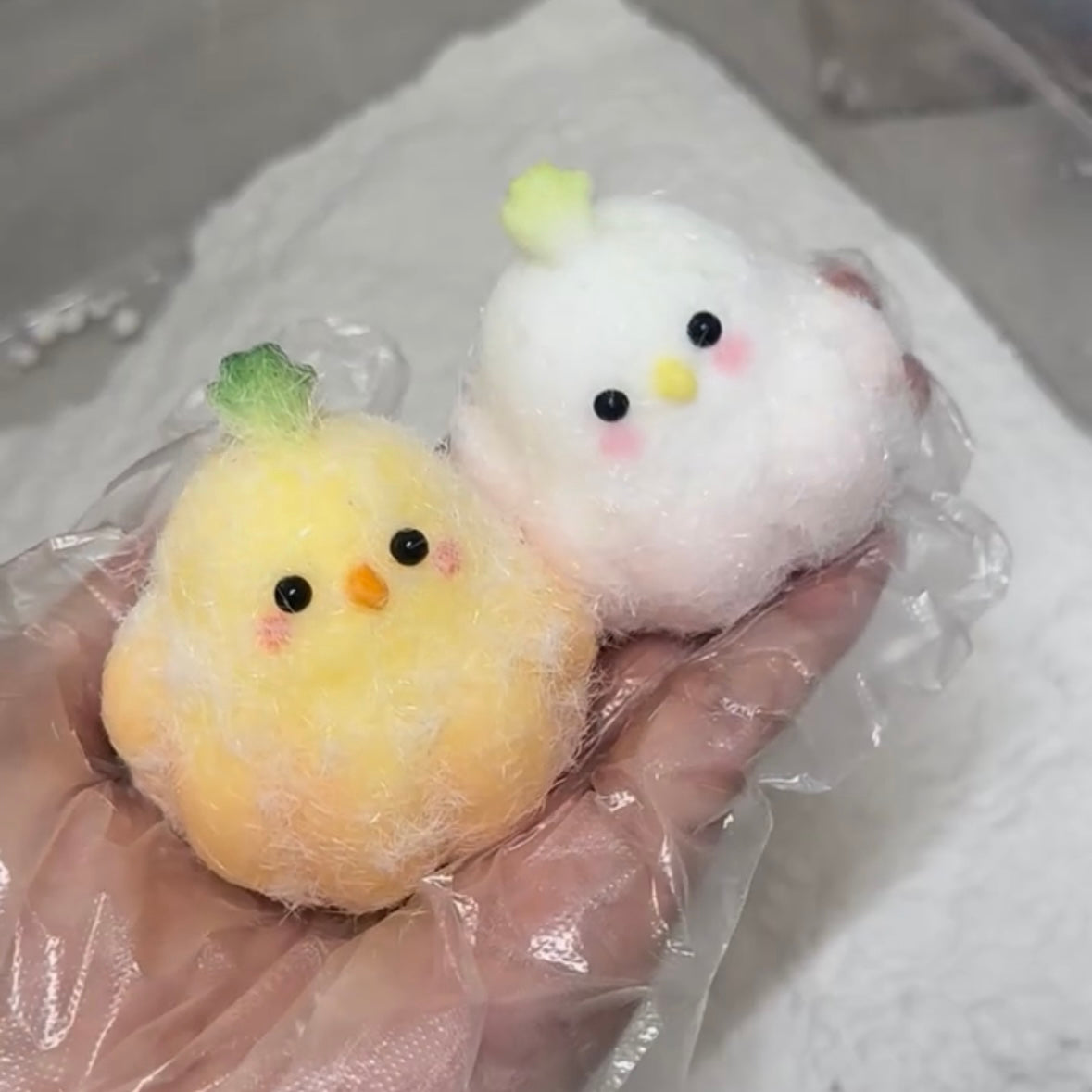 Garlic Chicks Chicken Taba Squishy Toy