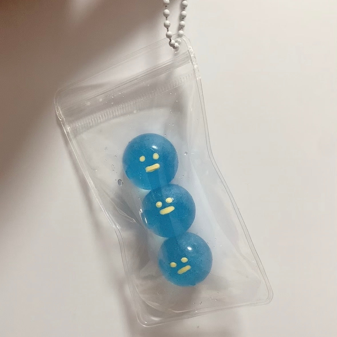 3pcs/6pcs/9pcs Transparent Smiling Face Balls Taba Squishy Toy