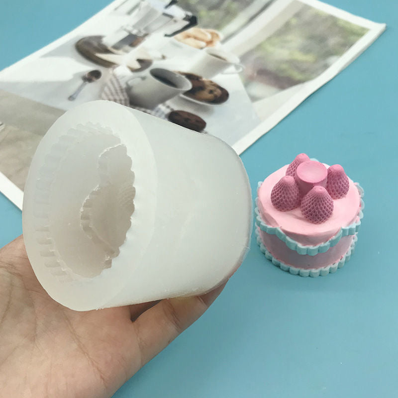 Strawberry Cake Mold Silicone Squishy Mold