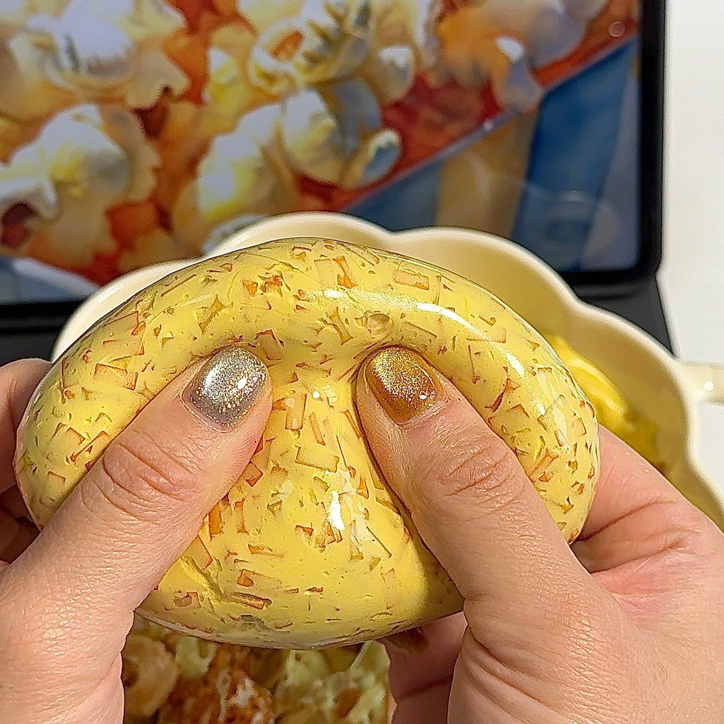 Cheese Popcorn Handmade Stress Balls