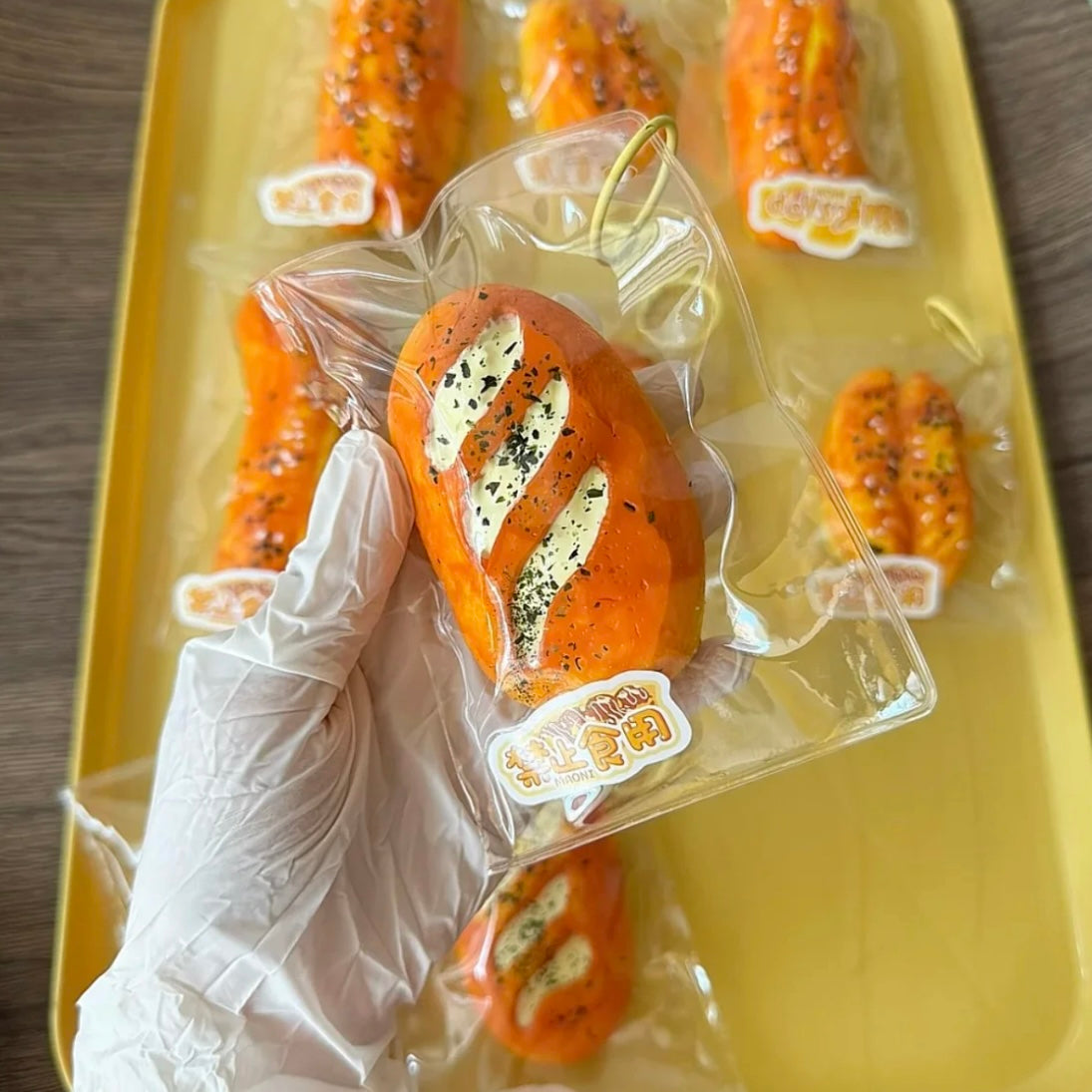 Baguette & Fried Dough Stick Taba Squishy Toy