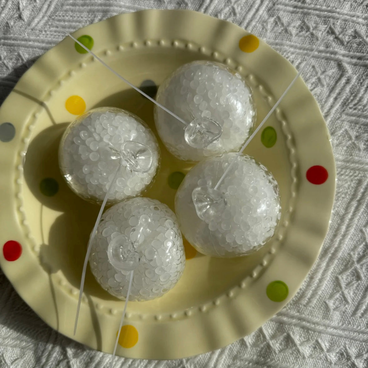 White Glutinous Rice Handmade Stress Balls