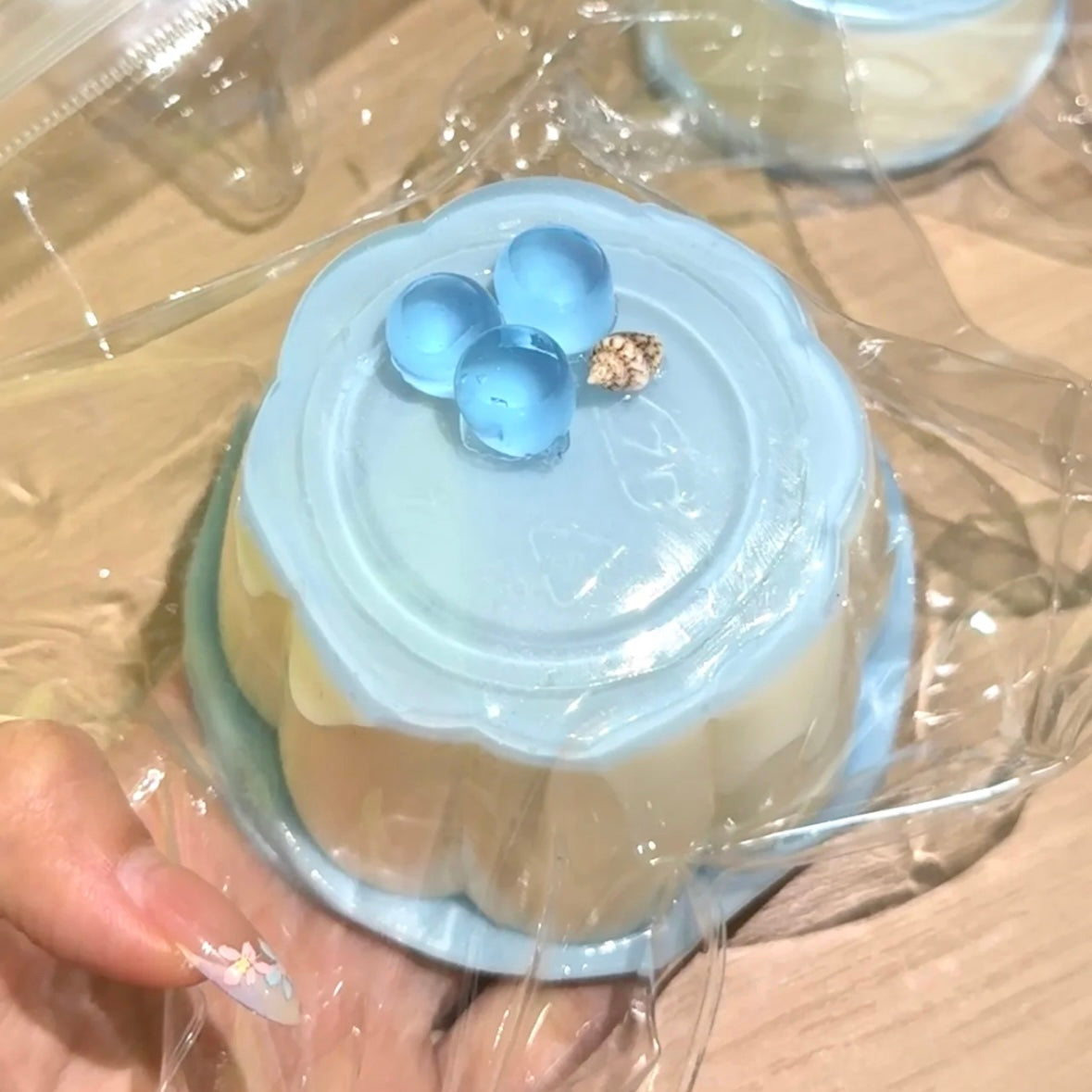 Blue/Purple Blueberry Pudding Taba Squishy Toy