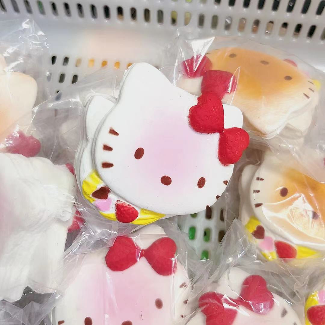 Slow Rising Squishy Kitty Stress Relief Decompression Toy - Random Color