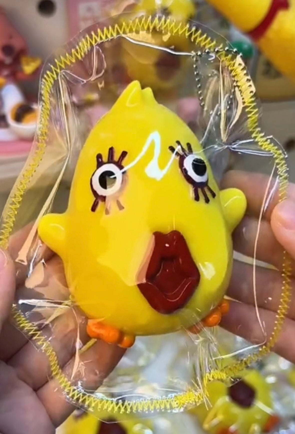 Yellow Chick Taba Squishy Toy