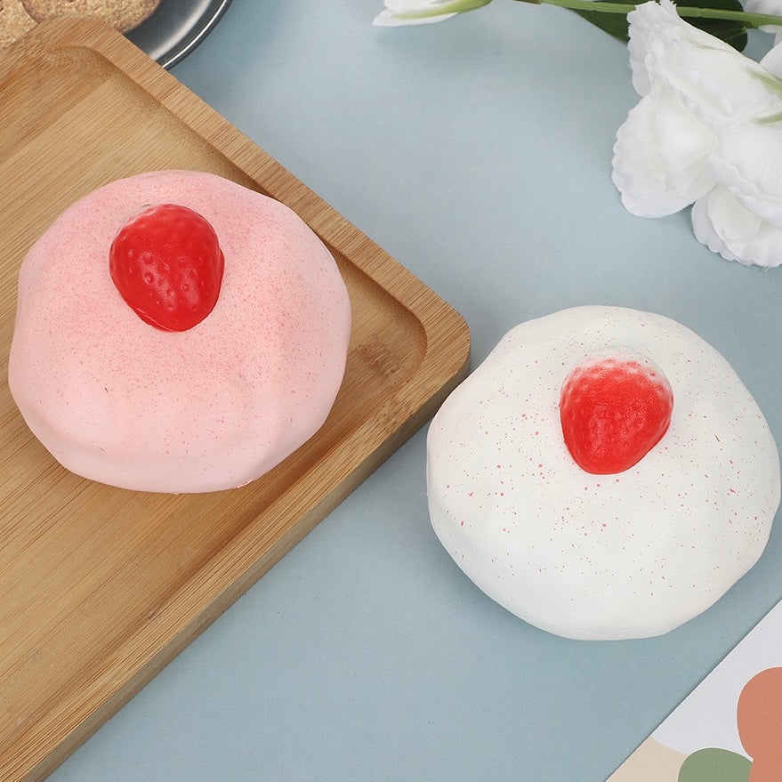 Slow Rising Squishy Strawberry Cream Stress Relief Decompression Toy